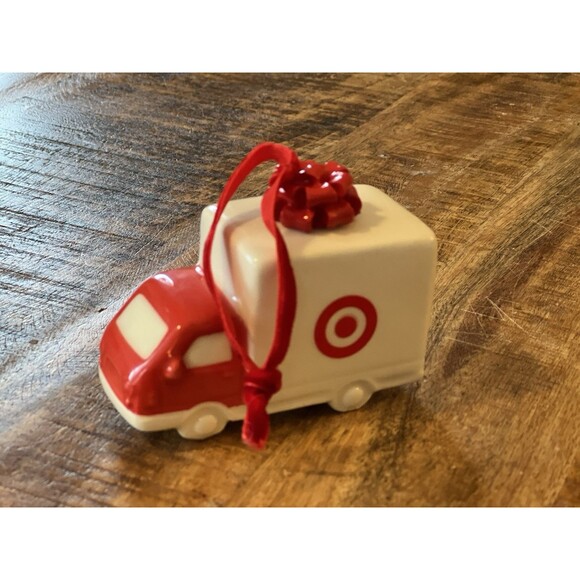 Target Wondershop 2024 Ceramic Bullseye Truck Christmas Ornament - Picture 7 of 7